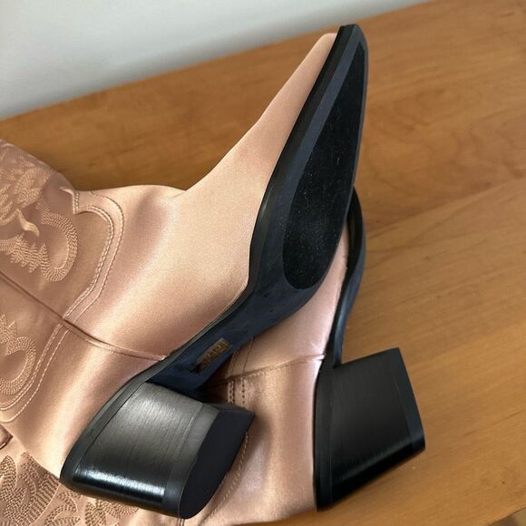 Jeffrey Campbell by Free People Dagget Western Boots in Dusty Rose/ Taupe - Picture 7 of 8